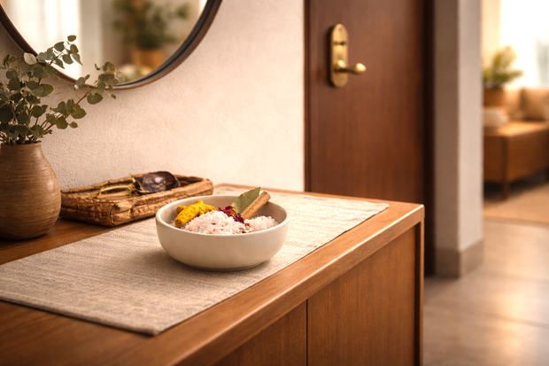 <h2><em>One Little Ritual.</em></h2><h2><em>One Big Shift.</em></h2><h2><em><br/>Reset Your Home’s Energy with</em></h2><h2><em>Naama Sutra’s Ritual Kits</em></h2>